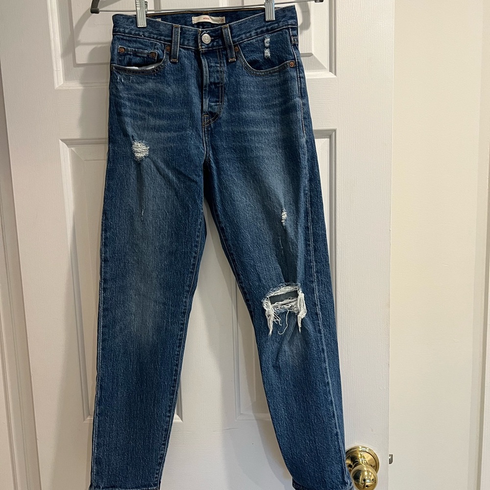 Levi's Blue Straight Leg Women's Jeans